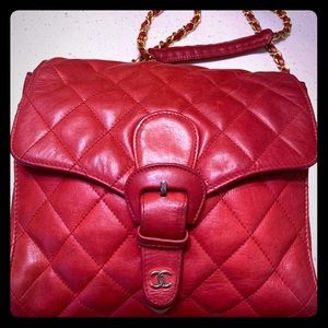 Chanel vintage Crossbody flap buckle bag